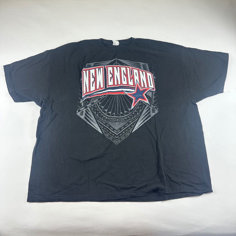 VTG ALSTYLE New England‎ Patriots Pats Nation Graphic T Shirt Mens 4XL Black